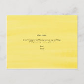 Lemons en Greenery... zullen jullie mijn matroos z Aankondigingskaart (Achterkant)