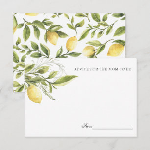 Lemons en laat moeder advies of recept geven kaart