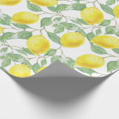 Lemons- en lantaarnpapier voor het ontwerpen cadeaupapier (Hoek)
