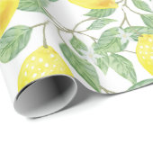 Lemons- en lantaarnpapier voor het ontwerpen cadeaupapier (Rol Hoek)