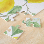 Lemons en Leaves Design Jigzaag Puzzle Legpuzzel (Zijkant)