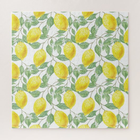 Lemons en Leaves Design Jigzaag Puzzle Legpuzzel (Verticaal)