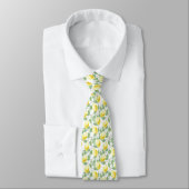 Lemons en Leaves Design Necktie Stropdas (Gebonden)