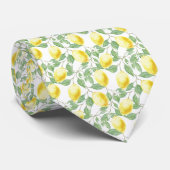 Lemons en Leaves Design Necktie Stropdas (Opgerold)