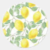 Lemons en Leaves Design Sticker (Voorkant)
