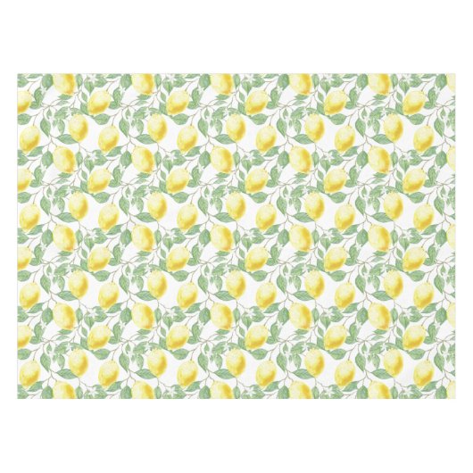 Lemons en Leaves Design Tablecloth Tafelkleed (Voorkant (Horizontaal))