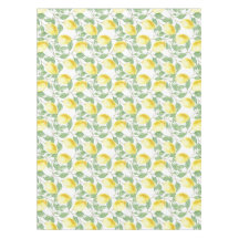 Lemons en Leaves Design Tablecloth