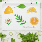 Lemons en Leaves  keukenhanddoeken (Gevouwen)