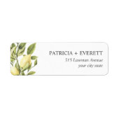 Lemons en LEAVES | Rendement van het huwelijk Etiket (Voorkant)