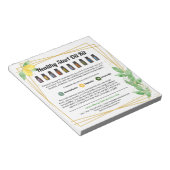 Lemons en lederen Essential Oil Kit Handout Notitieblok (Schuin)