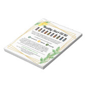Lemons en lederen Essential Oil Kit Handout Notitieblok (Linkerzijde)
