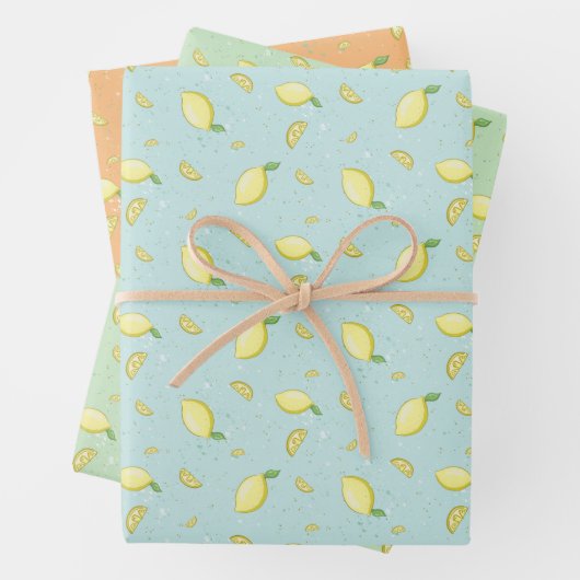 Lemons en Lemons Inpakpapier Vel (In situ)