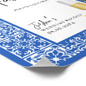 Lemons en Mediterrane Tegel Weddenschappen Poster (Hoek)