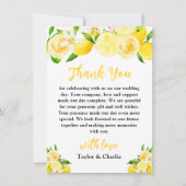 Lemons en olievlek bedankkaart (Voorkant)