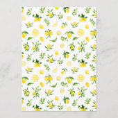 Lemons en olievlek menu (Achterkant)