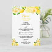 Lemons en olievlek menu (Staand voorkant)