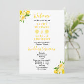 Lemons en olievlek programmakaart (Staand voorkant)