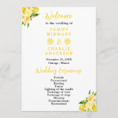 Lemons en olievlek programmakaart (Voorkant)