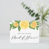 Lemons en Sinaasappels... ben je mijn vriendin? Briefkaart (Staand voorkant)