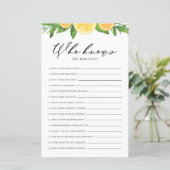 Lemons en Sinaasappels die mama het beste spel ken (Staand voorkant)