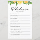 Lemons en Sinaasappels die mama het beste spel ken (Voorkant)