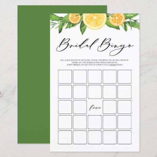 Lemons en Sinaasappels Summer Vrijgezellenfeest Bi (Voorkant / Achterkant)