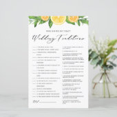 Lemons en Sinaasappels Weddenschappen (Staand voorkant)