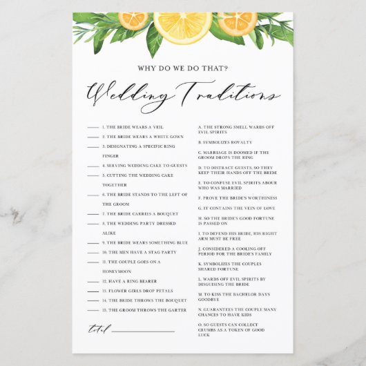 Lemons en Sinaasappels Weddenschappen (Voorkant)