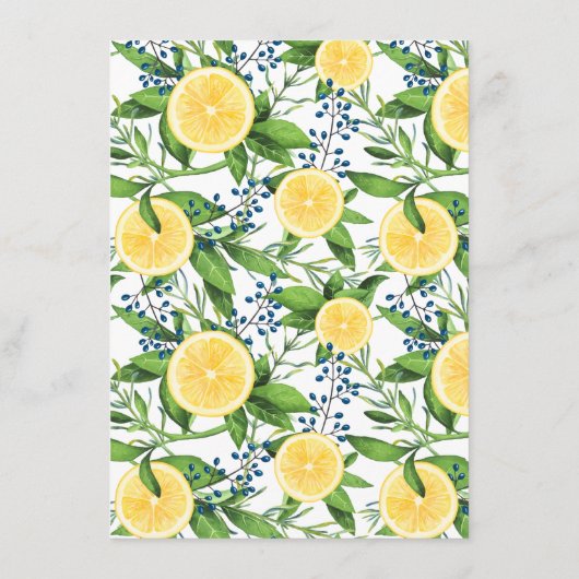 Lemons en Sinaasappels wensen voor de bruid en de Informatiekaartje (Achterkant)