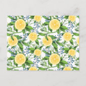 Lemons en Sinaasappels wensen voor de bruid en de Uitnodiging Briefkaart (Achterkant)