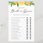 Lemons en Sinaasappels zei dat ze Bride of Groom z (Voorkant)