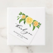 Lemons en Sinaasappels Zomerbruiloft Hartelijk dan Bedankjes Labels (In situ)
