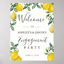 Lemons Engagement Party - welkomstteken Poster