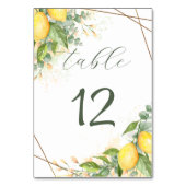 Lemons Eucalyptus Faux Gold Foil Lijst Kaart (Voorkant)