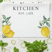 Lemons Family Kitchen - Aangepast Theedoek (Gevouwen)