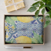 Lemons  Farmhouse Blue n White Decoupage Tissuepapier (Geschenk)