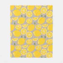 Lemons Fleece Deken