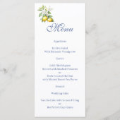 Lemons floral Menu (Voorkant)