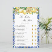 Lemons Floral Vrijgezellenfeest zei dat ze Game ze