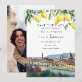 Lemons Florence Tuscany Italy Photo Wedding Save The Date