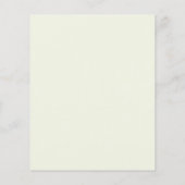 Lemons Flowers en Greenery Wedding Invitation (Achterkant)