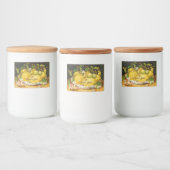 LEMONS FLOWERS LEMON JAM PRESERVES CANNINGS VOEDSELCONTAINER ETIKET (Flessen)