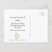 Lemons & Flowers Pattern Lemonade Social Invite Uitnodiging Briefkaart (Achterkant)