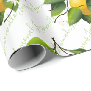 Lemons Fruit Botanisch Cadeaupapier