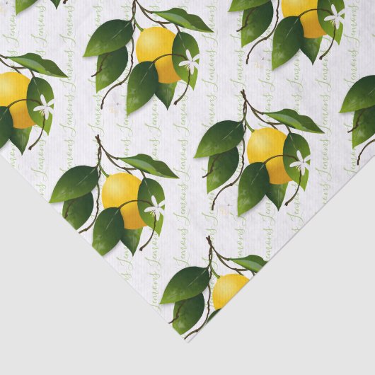 Lemons Fruit Tissuepapier (Detail)