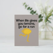 Lemons gaan werken briefkaart (Staand voorkant)