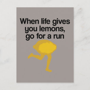 Lemons gaan werken briefkaart
