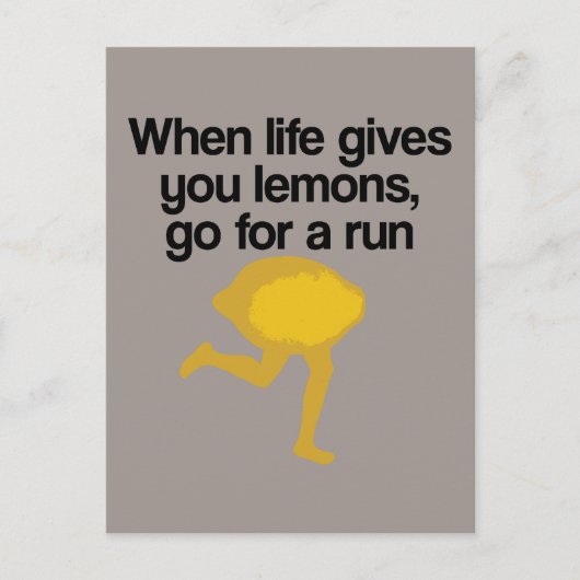 Lemons gaan werken briefkaart (Voorkant)