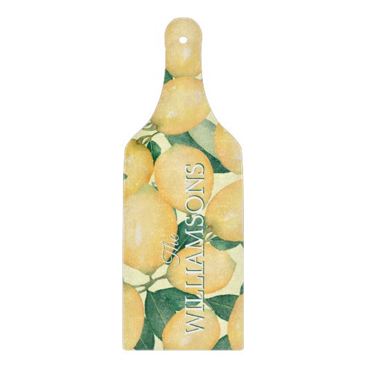 Lemons - Gepersonaliseerd glas Snijplank (Voorkant)