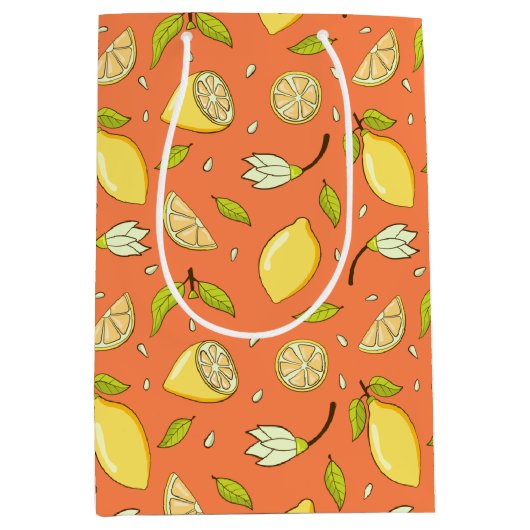 Lemons Gift Bag Medium Cadeauzakje (Voorkant)